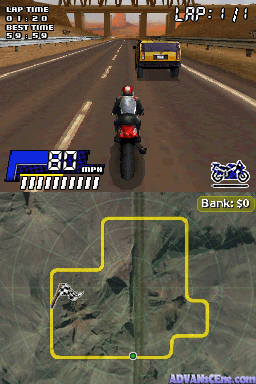 Powerbike screenshot 3 for Nintendo DS